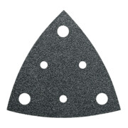 Fein Feuille de ponçage triangulaire perforée, 80 mm K80, lot de 5-3