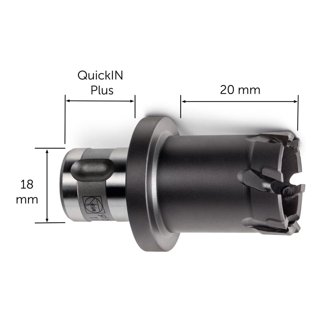 Foret carbure de tungstène fin avec porte-outil QuickIN-PLUS