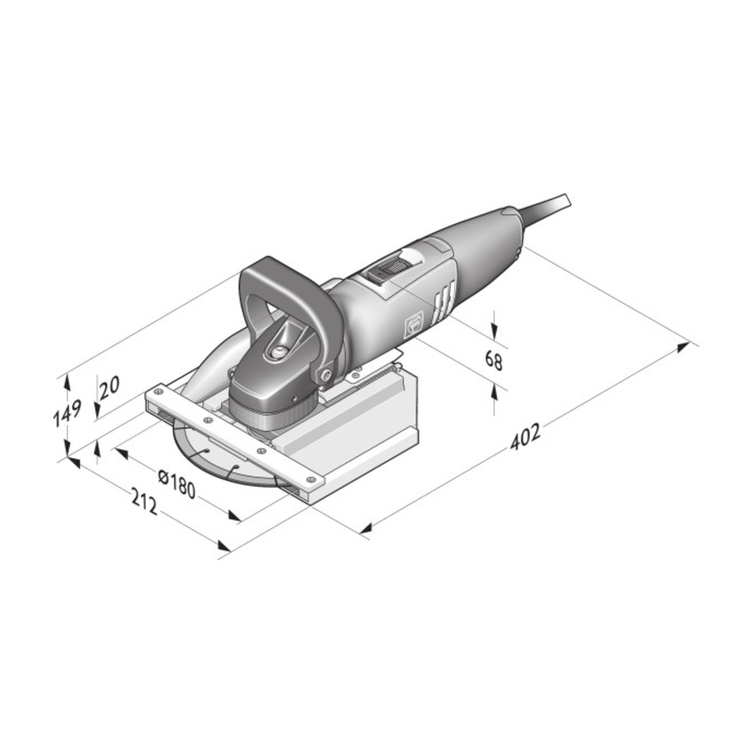 FEIN Fraiseuses second-œuvre 1200 W MF 14-180 Fein