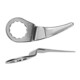 Fein Gewelfde vorm, Snijlengte 45 mm, Totale lengte 80 mm-1
