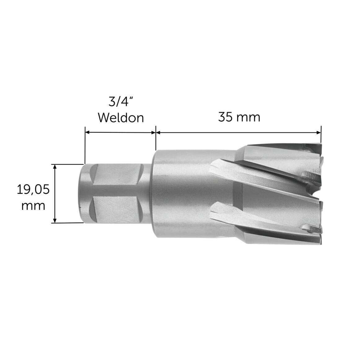 Fein HM Ultra Kernbohrer mit 3/4" in Weldon-Aufnahme