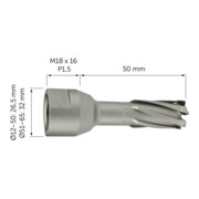 Fein HM-Ultra50 Kernbohrer Ø56 M18 x 6 P 1,5-5