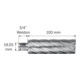 Fein HSS NOVA 100 Kernbohrer mit 3/4 in Weldon-Aufnahme, Schnitttiefe 100 mm-4