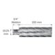 Fein HSS NOVA 100 Kernbohrer mit 3/4 in Weldon-Aufnahme, Bohr-Ø 22 mm, Schnitttiefe 100 mm