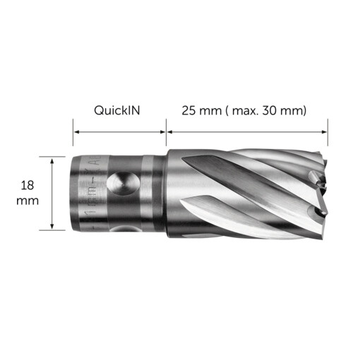 Fein HSS Nova Kernbohrer mit QuickIN