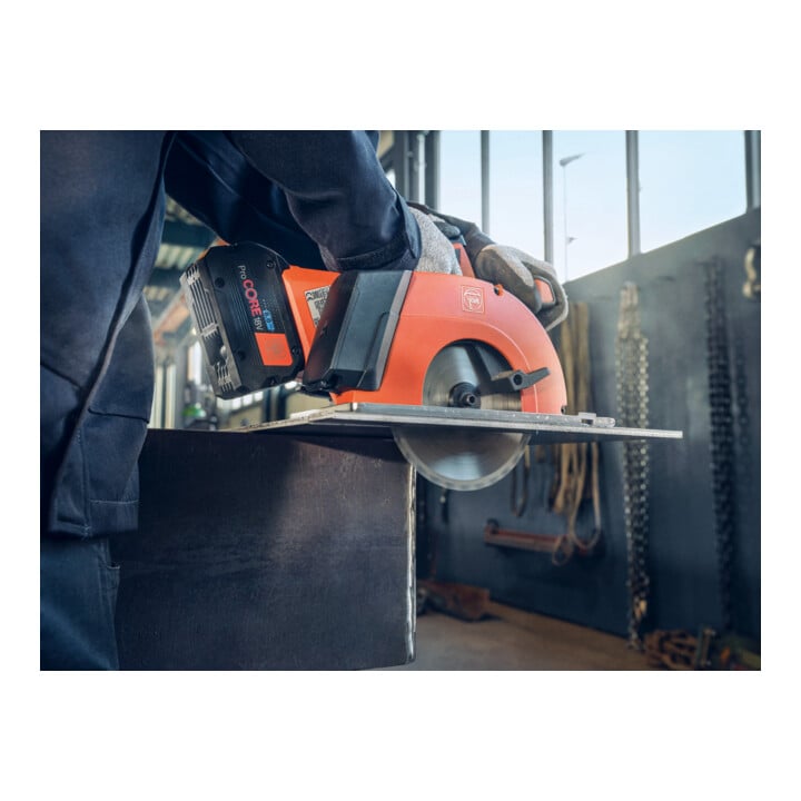 Fein Kompakte Akku-Handkreissäge für Metall, F-IRON Cut 57 AS Set 2 x 8 Ah