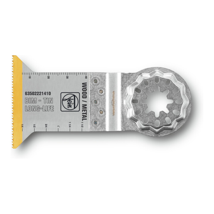 Fein Lame de scie bimétal E-Cut revêtement TiN 50 x 50 mm
