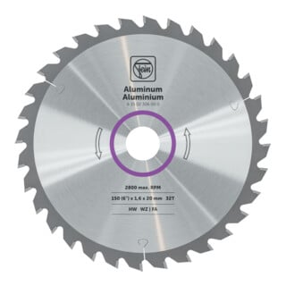 Fein Lame de scie circulaire portative pour aluminium et autres métaux non ferreux