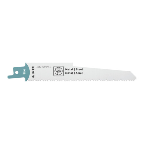 Fein Lame de scie sabre BIM 130T8/10 MS