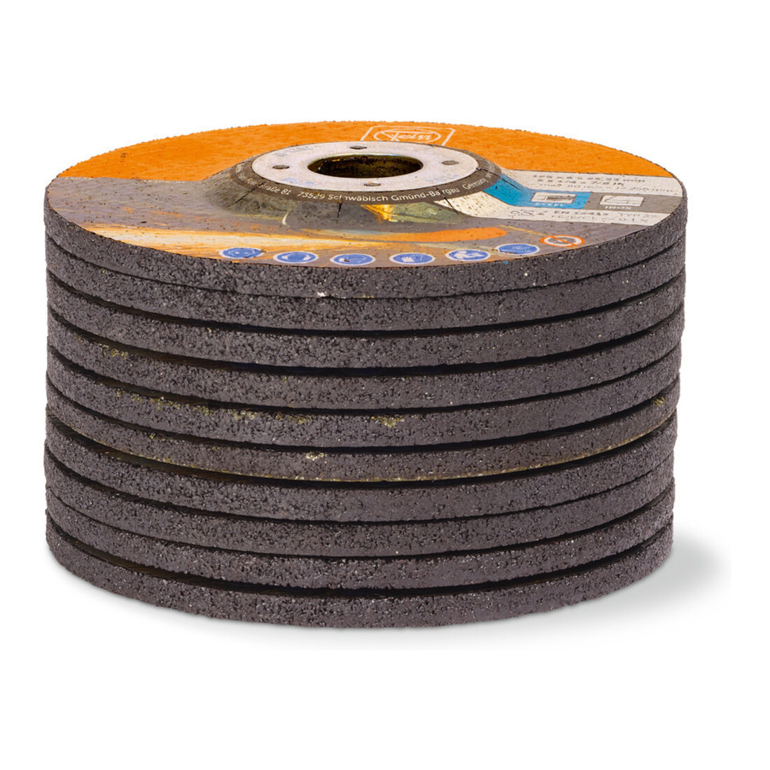 Fein Meule à ébarber à moyeu déporté, Ø 125 mm, Épaisseur 6 mm