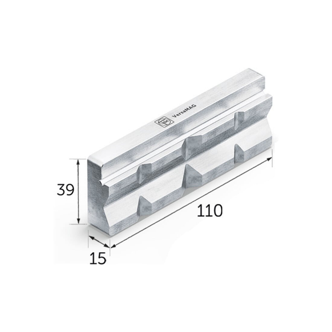 FEIN Paar beschermende spanklauwen (P) prisma 110 mm aluminium (FEIN VersaMAG)