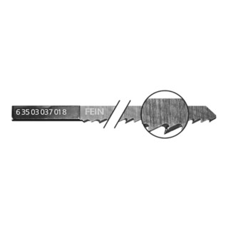 Fein Sägeblätter 5er Pack, Länge 88 mm, Zahnabstand 3,0 mm