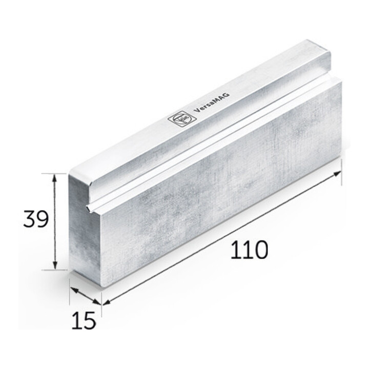 Fein Schutzbackenpaar (B) Blank 110 mm Aluminium (VersaMAG)