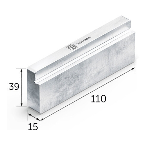 Fein Schutzbackenpaar (B) Blank 110 mm Aluminium (VersaMAG)