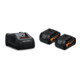 Fein Set de démarrage GBA 18 V/5,0 Ah AS, Tension 18 V, Capacité 5 Ah-1