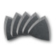 Fein Set de feuilles abrasives, Longueur d’arête 80 mm-3