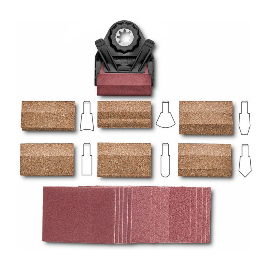 Fein Set de profils de ponçage, Porte-outil StarlockPlus