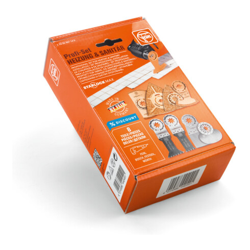 Fein Set professionnel StarlockMax CHAUFFAGE/SANITAIRE, Porte-outil StarlockMax