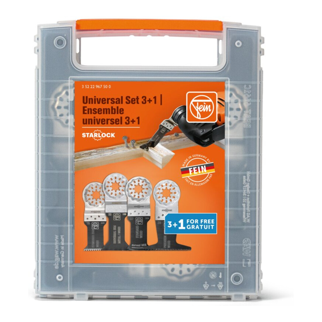Fein Starlock Universeel Set 3 + 1 zaagbladen