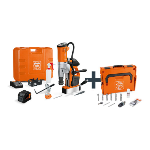 FEIN Trapano universale a batteria con punta a corona a base magnetica fino a 35