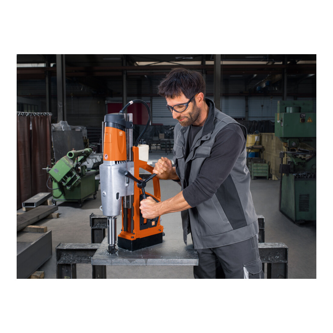 FEIN Trapano universale con base magnetica e punte a corona fino a 110 mm KBU 11