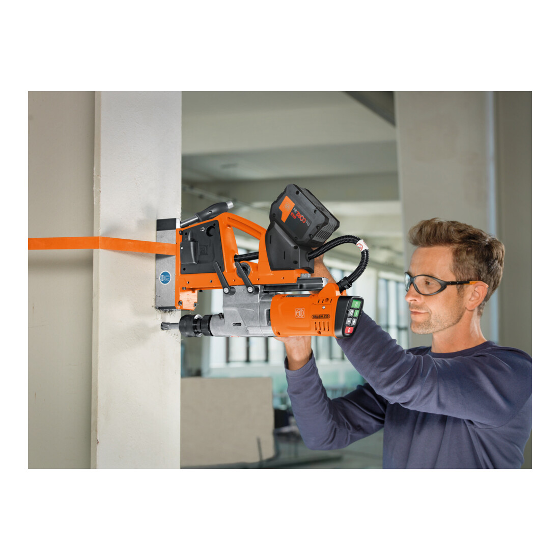 FEIN Unité de perçage magnétique Universal sans fil jusqu’à 35 mm AKBU 35 PMQW 1