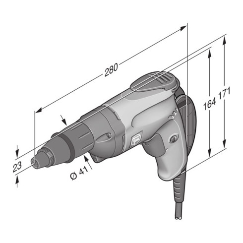 FEIN Visseuse pour vis autoperceuses jusqu'à 4,8 mm SCS 4.8-25 Fein