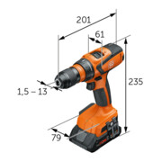 FEIN Voordeelcombo accu Accuslagschroevendraaier ASCD 18-200 W4 en accuschroefbo-5
