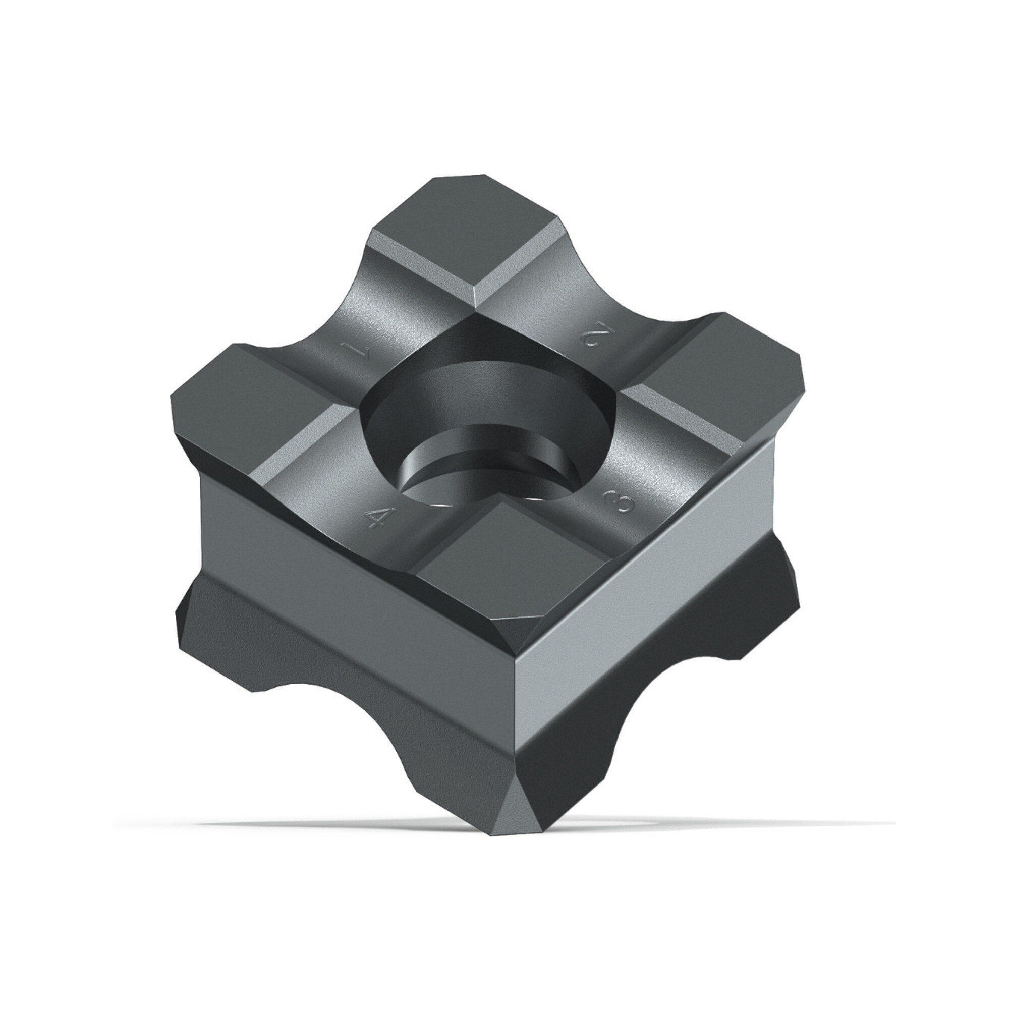 Fein Wendeschneidplatte KX Radius 4 mm für NE-Metalle und weiche Materialien (Aluminium, Kupfer, Kunststoffe,...)