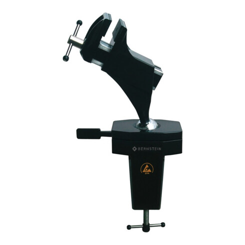 Feinmechanikerschraubstock Spannfix Backen-B.50mm Spann-W.70mm ESD m.Klemmbügel