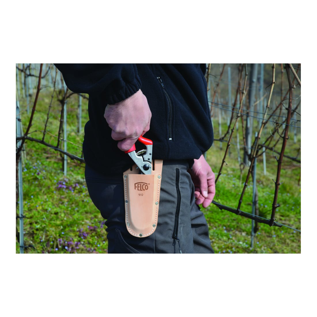 Felco 910 Baumscheren-Träger aus Leder (flach)