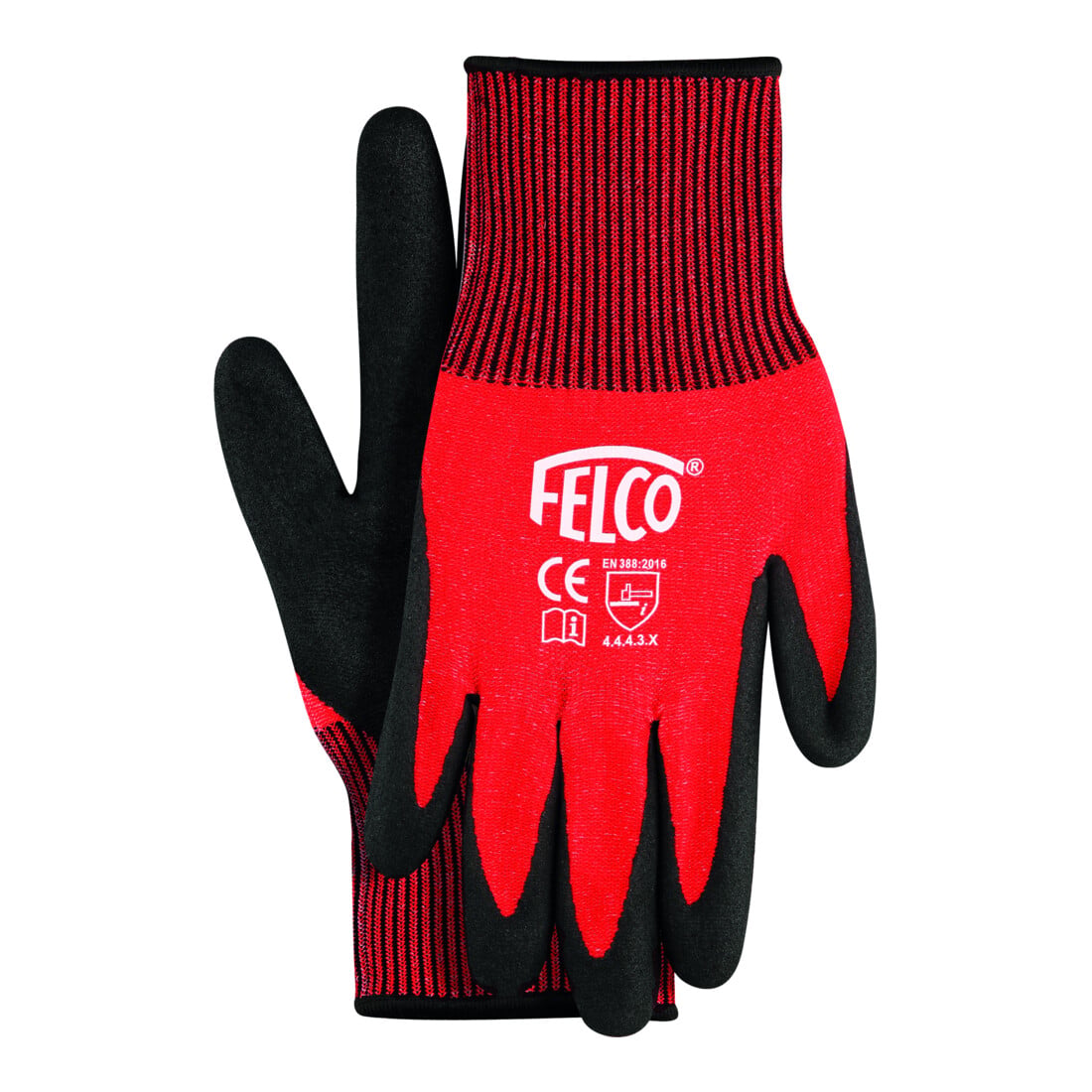 Felco Arbeitshandschuhe gestrickt mit Nitrilbeschichtung Größe L