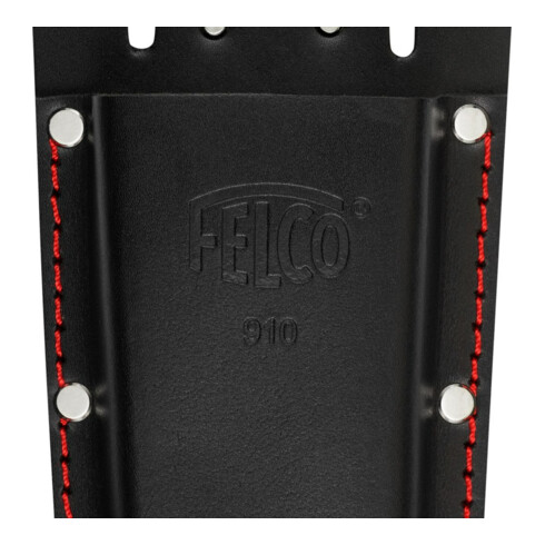FELCO Étui en cuir 910 noir avec passant de ceinture