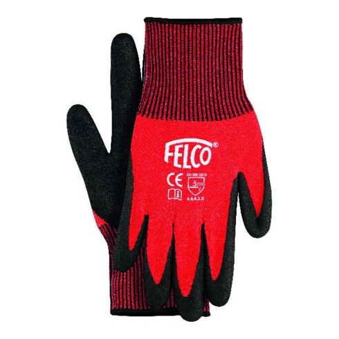 FELCO Gants de travail Taille S tricotés avec revêtement nitrile