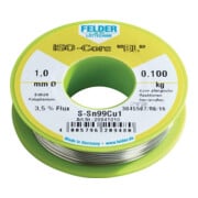 Felder Fil à souder ISO-Core® EL 1 mm 100 g S-Sn99Cu1