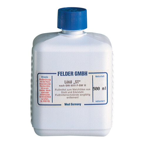 Felder Lötöl ST 500 ml Flasche DIN/EN29454-1