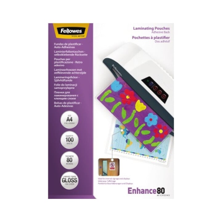 Fellowes Laminierfolie Enhance 80 5302202 DIN A4 tr 100 St./Pack.