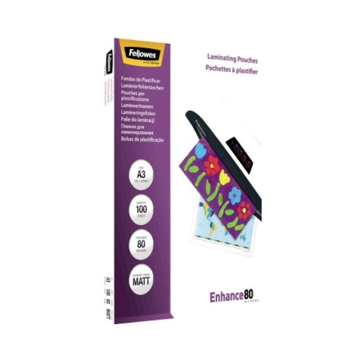 Fellowes Laminierfolie Enhance 80 5452003 DIN A3 tr 100 St./Pack.