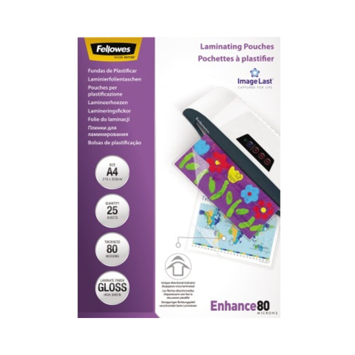 Fellowes Laminierfolie ImageLast 5396205 DIN A4 80my 25 St./Pack.