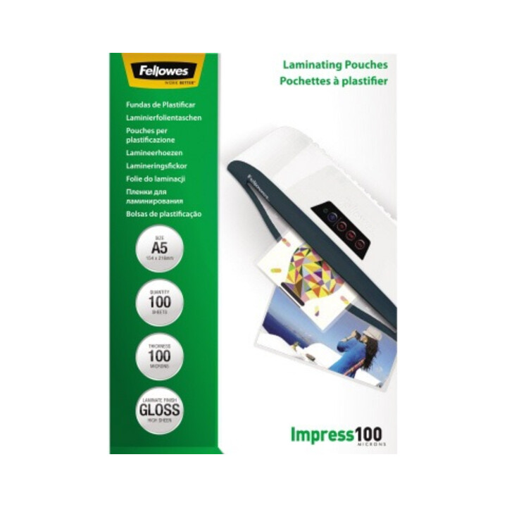 Fellowes Laminierfolie Impress 100 5351002 DIN A5 tr 100 St./Pack.