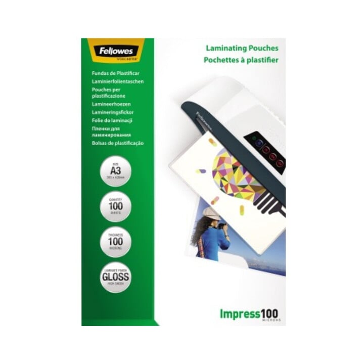 Fellowes Laminierfolie Impress 100 5351205 DIN A3 tr 100 St./Pack.