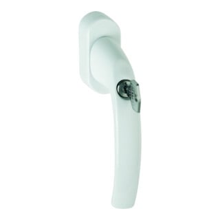 Fenstergriff Atlanta 0530S/US952 Alu.F9016/verkehrsweiß 32-42mm abschl.HOPPE
