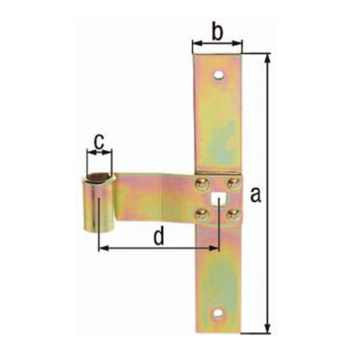 Fensterl.-Mittelb.B.75mm L.200x30mm STA galv.verz.d.pass.ger.GAH