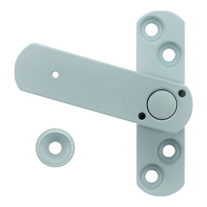 Fenstersicherung 22 1-flg.m.Pilzkopf Alu.weiß