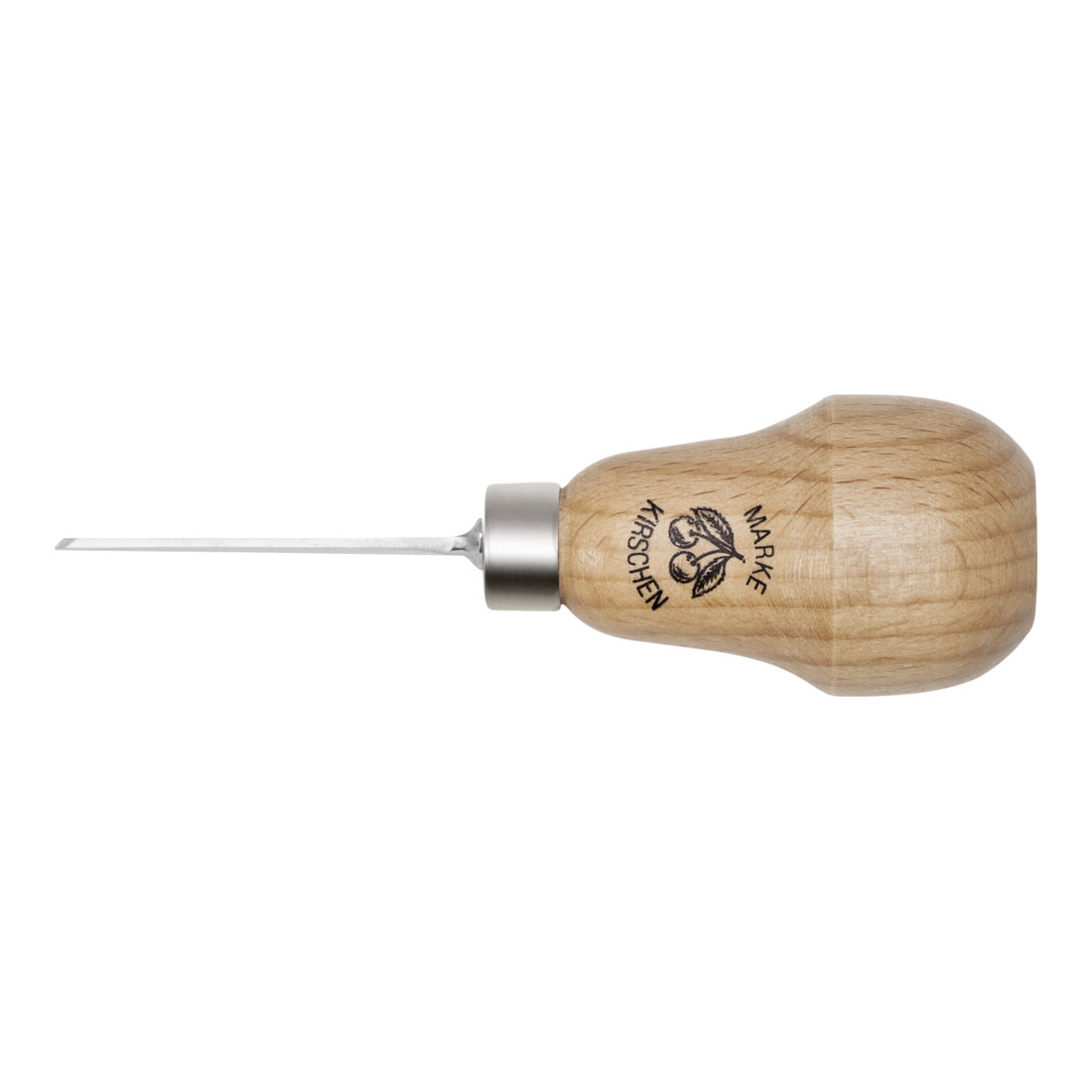Fer à découper Kirschen avec manche poire diagonal, point 1, 1,5 mm