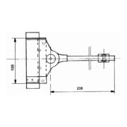 Ferme-porte à ressort pour portes moyennement lourde DENI 40 kg ZN-5