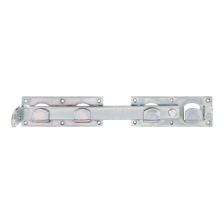 Fermeture pour portail double GAH 430x70x180x348mm acier brut galv. jaune