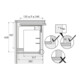 Ferrure de pivotement intérieur Lift Up, épaisseur d'abattant 18 / 19 mm Hettich