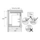 Ferrure de pivotement intérieur Lift Up, épaisseur d'abattant 18 / 19 mm Hettich