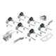 Ferrure de porte coulissante Hettich Top Line 1 Ensemble complet 3 portes 50kg DIN L/R-1